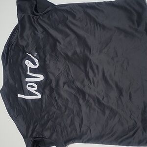 Victoria's Secret LOVE Black Kimono Wrap Robe